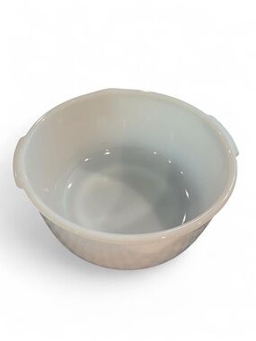 Vintage 1950s Glasbake for Sunbeam Milk Glass Mixing Bowl